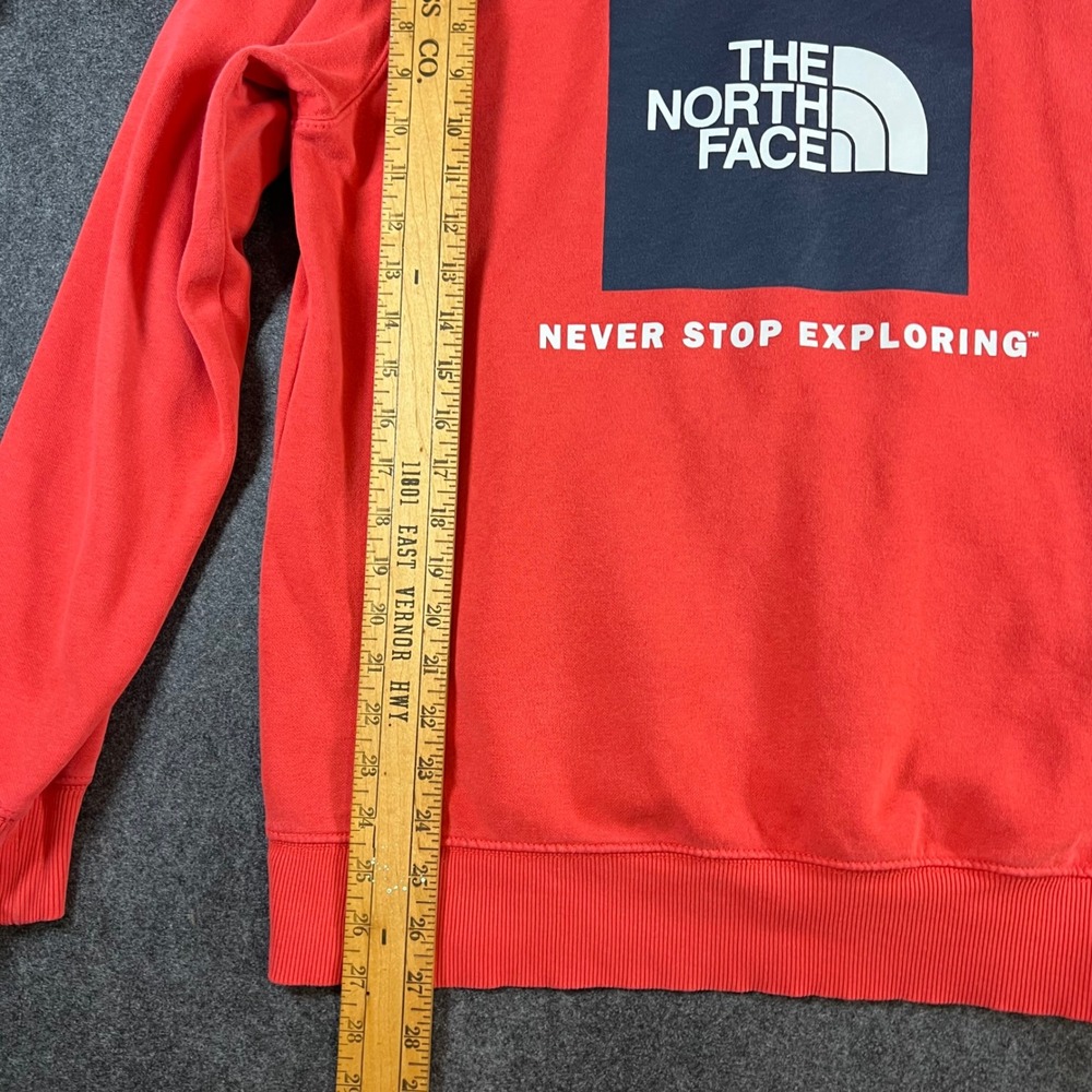 The North Face Mens Red Box Logo Never Stop Exploring Pullover Hoodie Size M - Picture 9 of 14